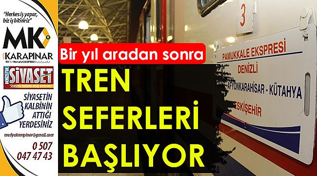 Tren seferleri başlıyor