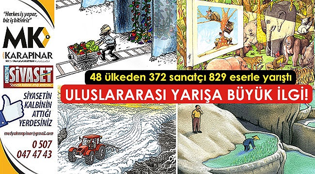 Uluslararası yarışa büyük ilgi!