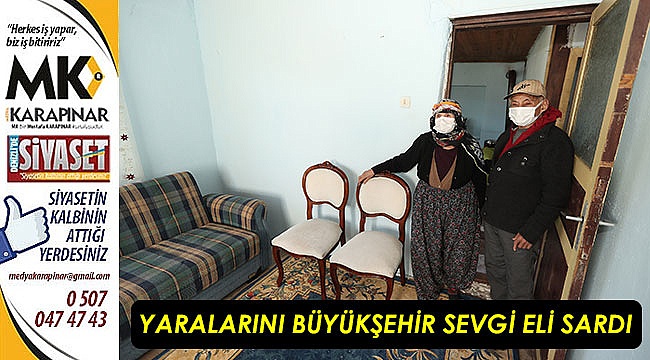 Yaralarını Büyükşehir Sevgi Eli sardı