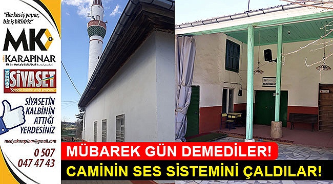Caminin ses sistemini çaldılar