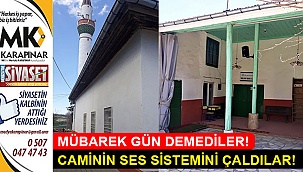 Caminin ses sistemini çaldılar