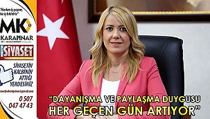 “Dayanışma ve paylaşma duygusu her geçen gün artıyor”