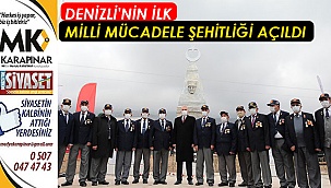 Denizli'nin ilk milli mücadele şehitliği açıldı