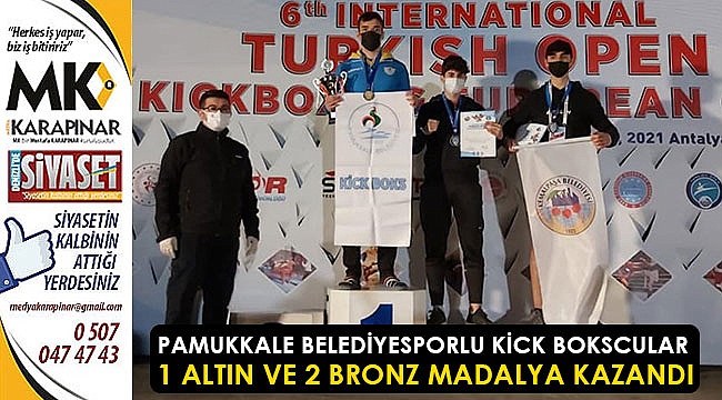 Denizli’ye madalya kazandırdılar