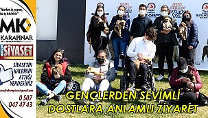 Gençlerden sevimli dostlara anlamlı ziyaret