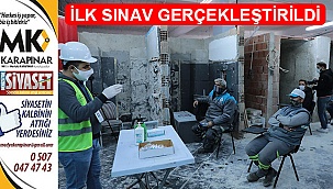 İlk sınav gerçekleştirildi