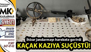 Kaçak kazıya suçüstü!