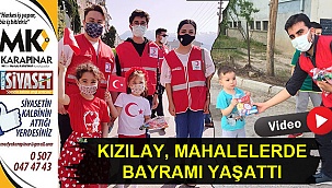 Kızılay, mahallelerde bayramı yaşattı