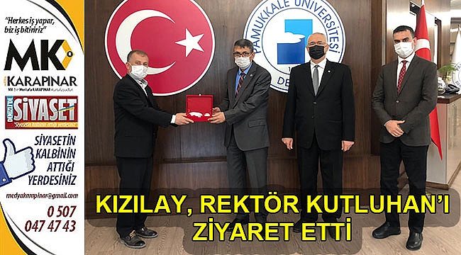 Kızılay, Rektör Kutluhan’ı ziyaret etti
