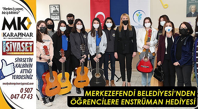 Merkezefendi Belediyesi’nden öğrencilere enstrüman hediyesi