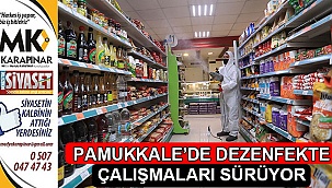 Pamukkale’de dezenfekte çalışmaları sürüyor