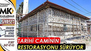 Tarihi caminin restorasyonu sürüyor