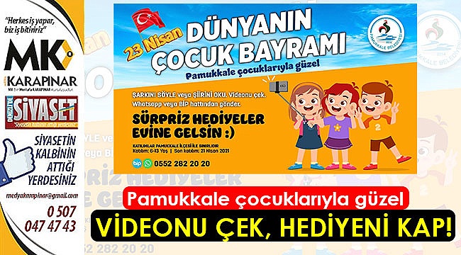 Videonu çek, hediyeni kap!