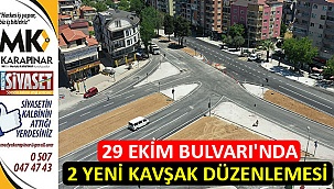 29 Ekim Bulvarı'nda 2 yeni kavşak düzenlemesi