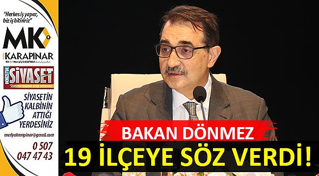 Bakan Dönmez, Denizli'ye müjdelerle geldi