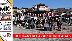 Buldan’da pazar kurulacak