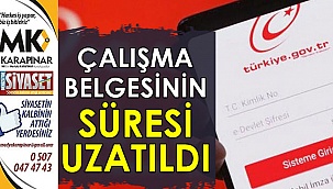 Çalışma belgesi ile ilgili yeni düzenleme geldi