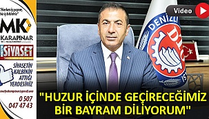 DTO Başkanı Erdoğan, halkın Ramazan Bayramı'nı kutladı