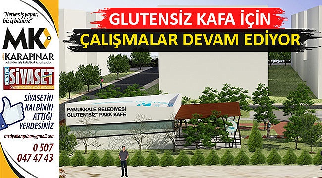 Glütensiz Park Kafe'de çalışmalar devam ediyor