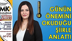 Günün önemini şiirle anlattı