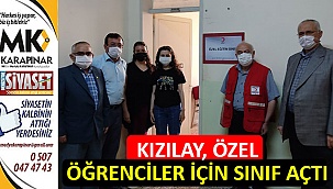 Kızılay, özel öğrenciler için sınıf açtı