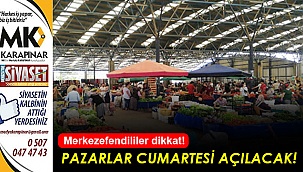Merkezefendi’de pazar yerleri 8 ve 15 Mayıs’ta açık olacak