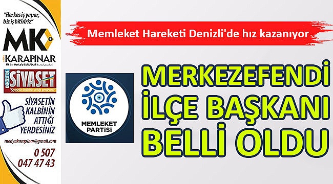 Merkezefendi İlçe Başkanı belli oldu