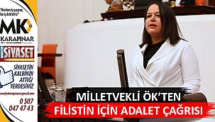  Milletvekili Ök’ten, Filistin için adalet çağrısı