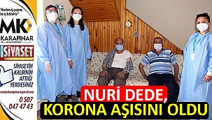 Nuri Dede, korona aşısını oldu