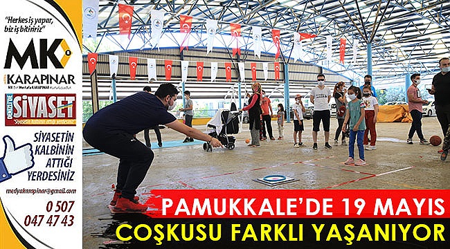 Pamukkale’de 19 Mayıs coşkusu farklı yaşanıyor