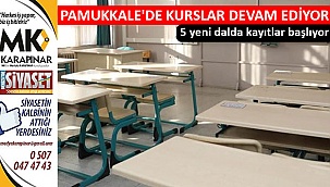 Pamukkale’de kurslar devam ediyor