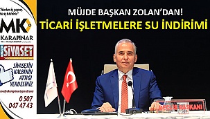 Ticari işletmelere su indirimi