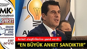 Anket eleştirilerine yanıt verdi