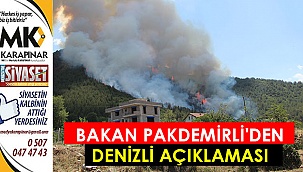 Bakan Pakdemirli'den Denizli açıklaması