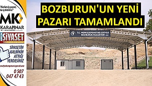 Bozburun pazar yerinin yapımı tamamlandı