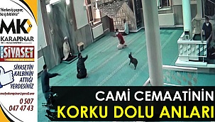 Cami cemaatinin korku dolu anları