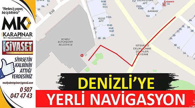 Denizli’ye yerli navigasyon