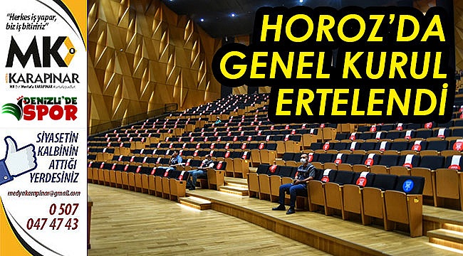 Denizlispor’da genel kurul ertelendi