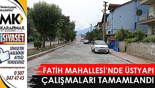 Fatih Mahallesi’nde üstyapı çalışmaları tamamlandı