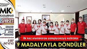 İlk kez katıldıkları uluslararası şampiyonada 9 madalya