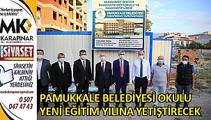 Pamukkale Belediyesi, okulu yeni eğitim yılına yetiştirecek