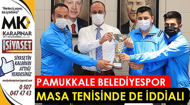 Pamukkale Belediyespor masa tenisinde de iddialı