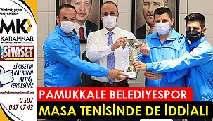 Pamukkale Belediyespor masa tenisinde de iddialı