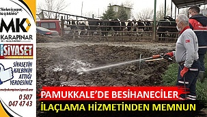 Pamukkale’de besihaneciler ilaçlama hizmetinden memnun