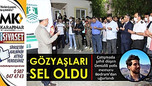 Şehit polis memuru gözyaşları içinde Denizli'ye uğurlandı