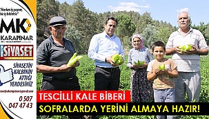Tescilli Kale biberi yılın ilk mahsulünü verdi