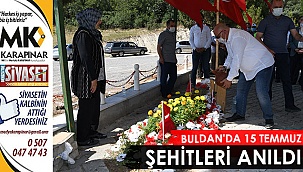 15 Temmuz şehitleri anıldı