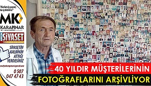 40 yıldır müşterilerinin fotoğraflarını arşivliyor