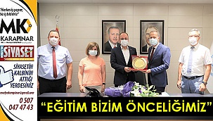 Başkan Örki’ye, İlçe Milli Eğitim Müdüründen teşekkür