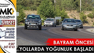 Bayram öncesi yollarda yoğunluk başladı